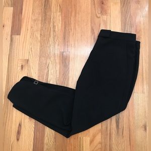 WHBM Black ankle pant with side detail